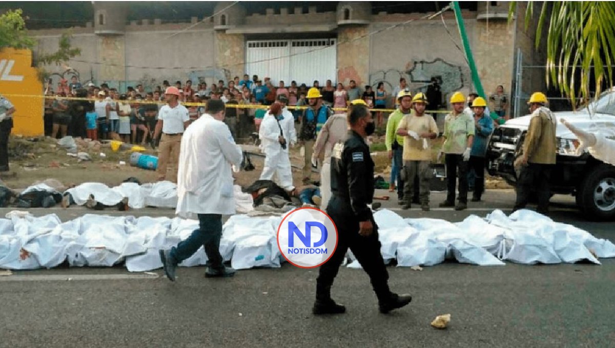 Suben a 11 dominicanos muertos en accidente camión en México