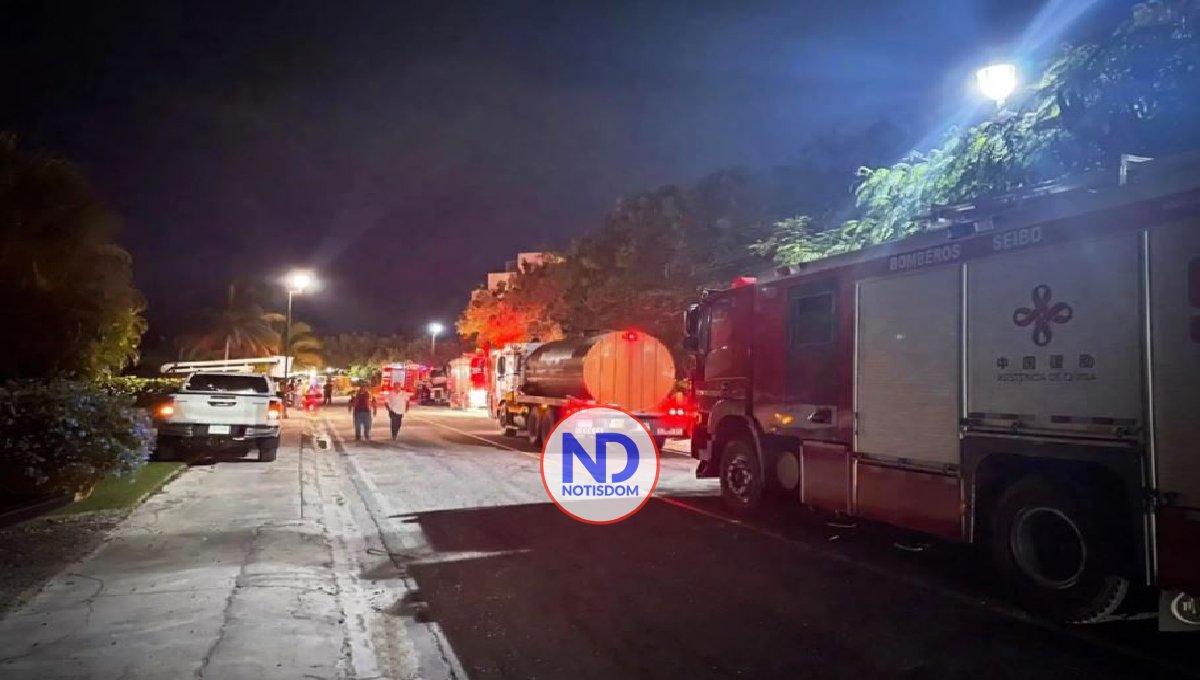 Incendio afectó zona turística de Cap Cana fue controlado