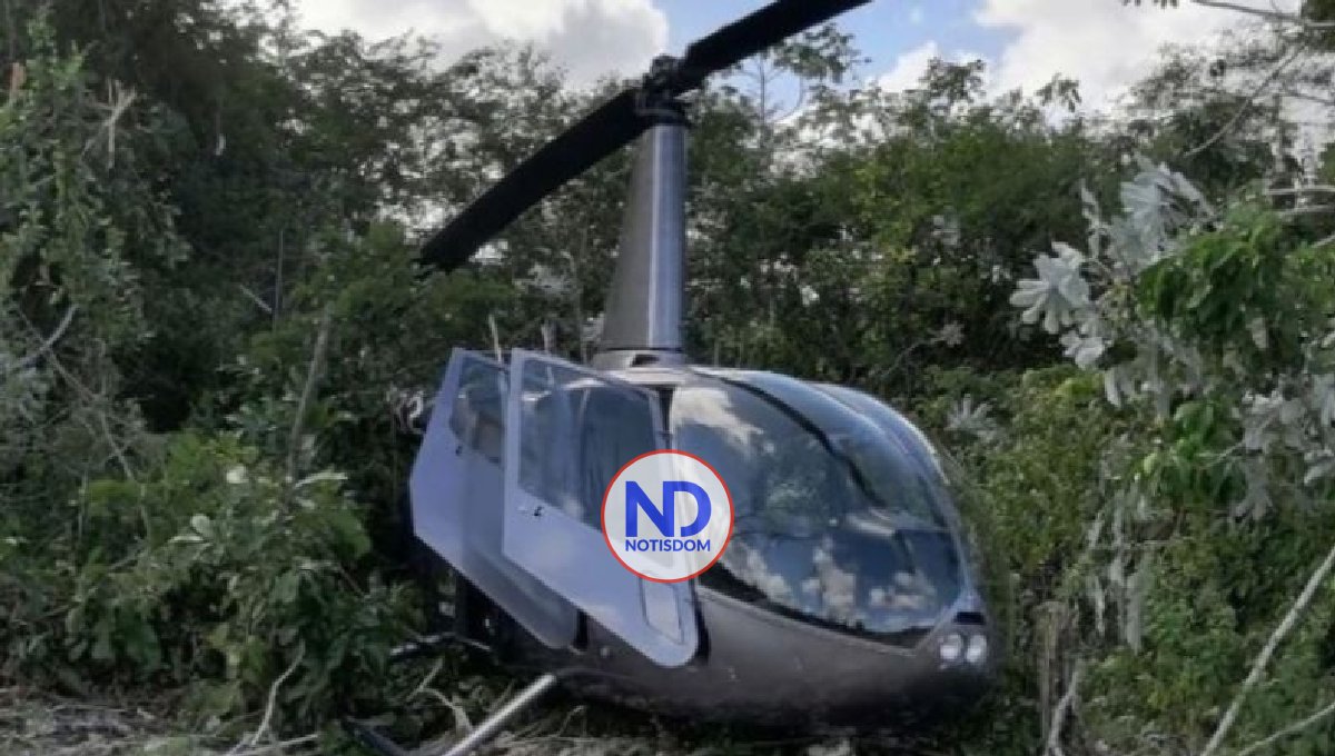 Helicóptero Helidosa aterriza de emergencia en campo del Este