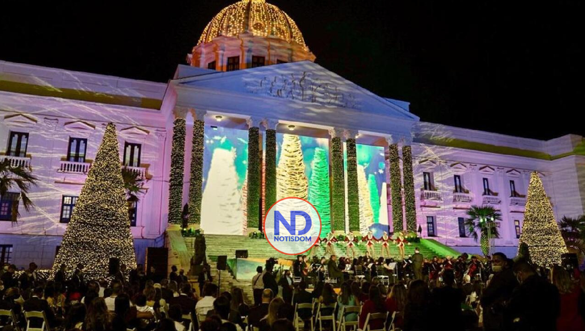 Abinader enciende luces y árbol de Navidad en los jardines del Palacio Nacional 2 Abinader enciende luces y árbol de Navidad en los jardines del Palacio Nacional