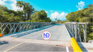 Presidente Abinader inaugura puente Los Caños sobre el río Maimón, en Puerto Plata