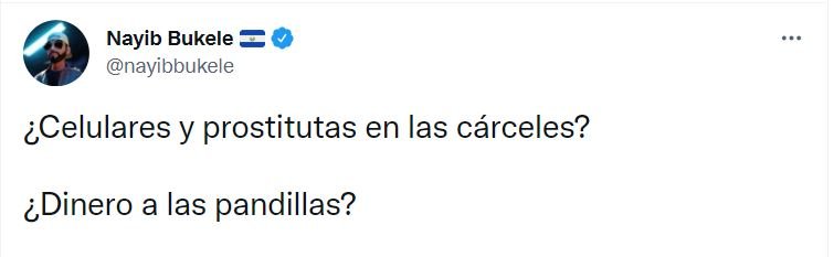 TWITTER BUKELE Bukele arremete contra EE. UU. por «sanciones»