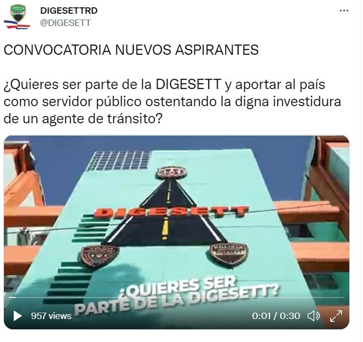 TWITTER DIGESET Digesett motiva jóvenes para que ingresen a sus filas