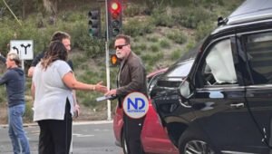 Arnold protagonizó un accidente de varios vehículos en Los Ángeles