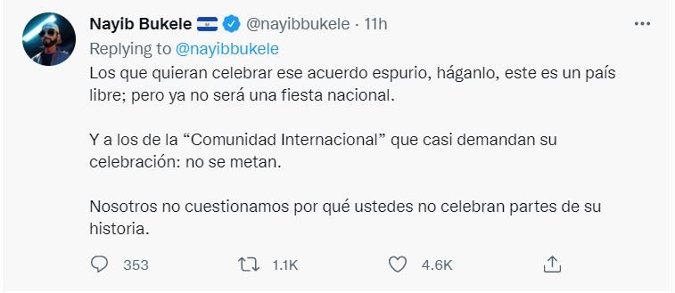 BUQUELE 1 Bukele dice a la comunidad internacional que "no se metan" con tema de la paz