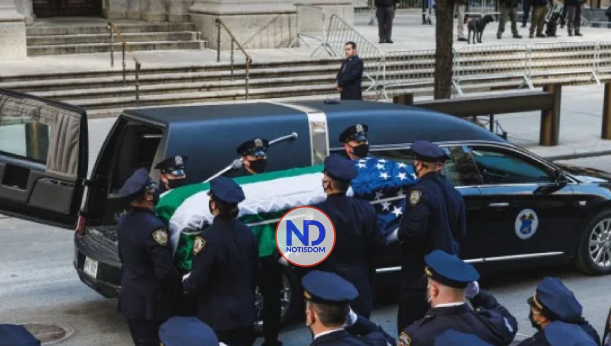 Policías despiden en Nueva York a colega dominicano muerto en tiroteo