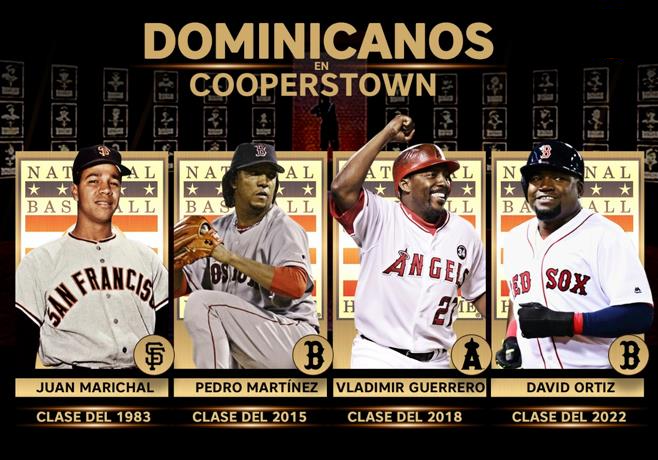 David Ortiz es exaltado al Salón de la Fama de Cooperstown; es el cuarto dominicano en lograrlo 3 Dominicanos en Cooperstown David Ortiz es exaltado al Salón de la Fama de Cooperstown; es el cuarto dominicano en lograrlo