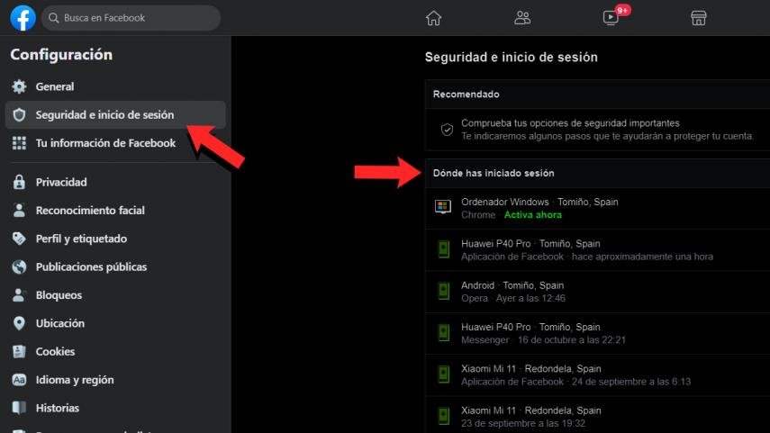 FB inicio sesion Aprende cómo saber quién ha entrado en tu cuenta de Facebook y cerrarle la sesión