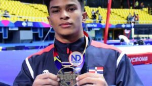 Gimnasta dominicano Polanco hace historia en Cali-Valle 2021