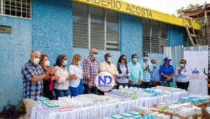Gabinete entrega medicamentos en zona María Trinidad Sánchez
