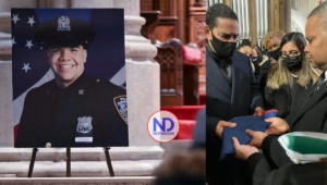 Eligio Jáquez asiste al velatorio del policía dominicano asesinado y da pésame a sus padres