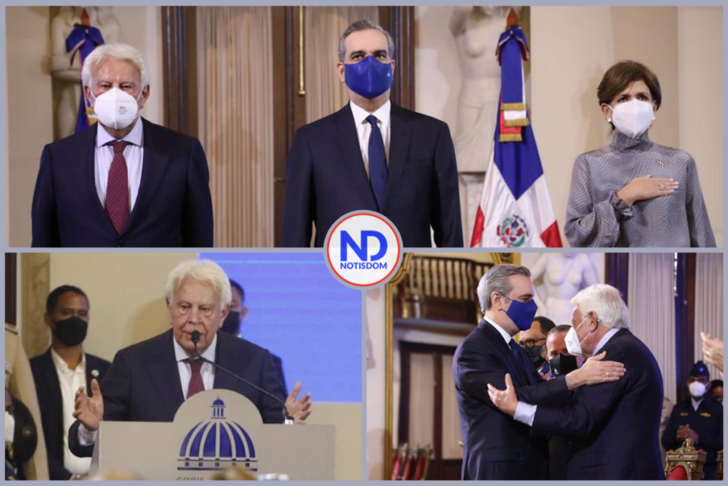 3 FOTOS D NOTISDOM 1200 × 800 px 2 Abinader otorga la nacionalidad dominicana a Felipe González, expresidente del gobierno español