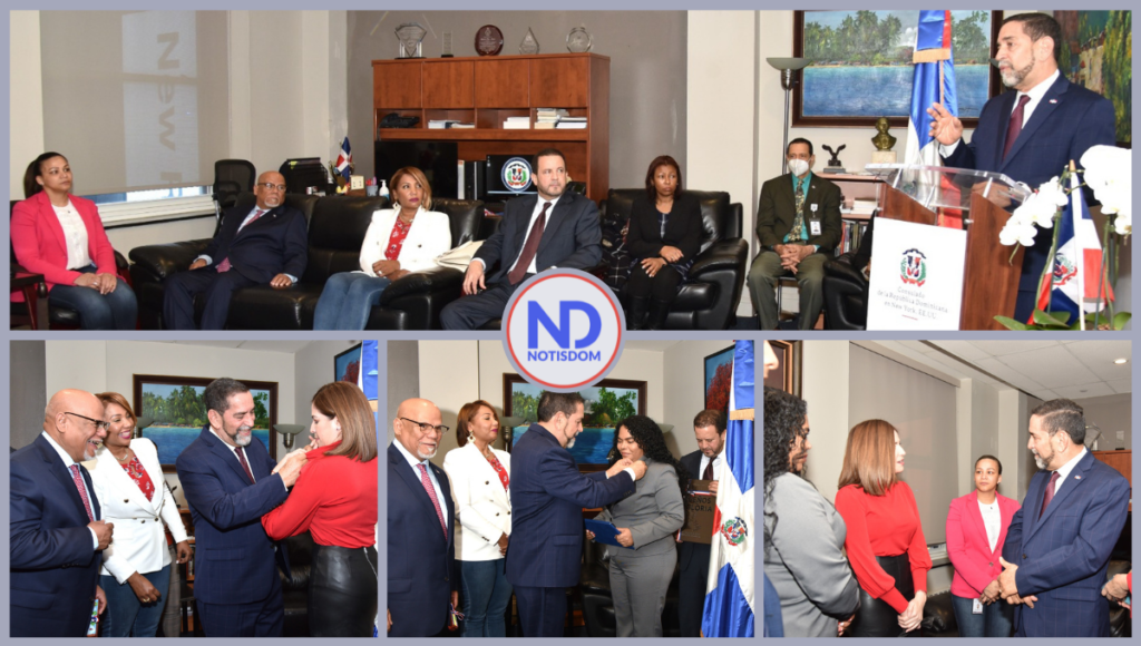 4 FOTOS A NOTISDOM 6 Consulado RD en New York reconoce a dos dominicanas y un dominicano por sus méritos