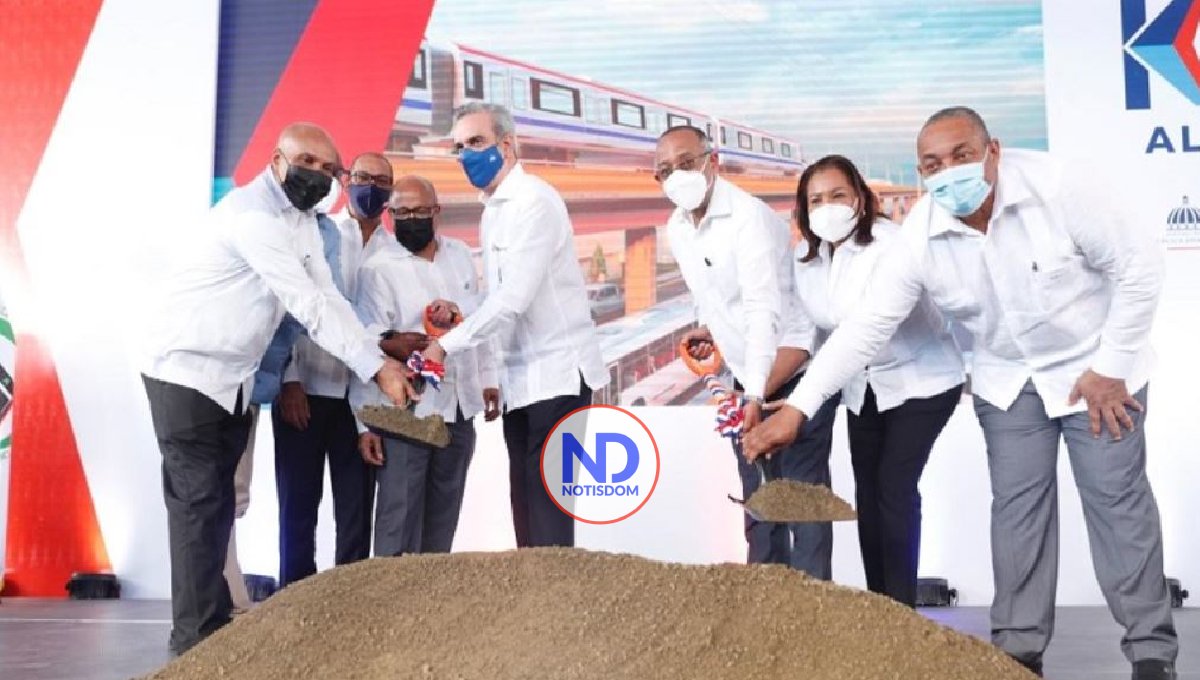 Presidente Abinader da inicio a trabajos de extensión metro a Los Alcarrizos