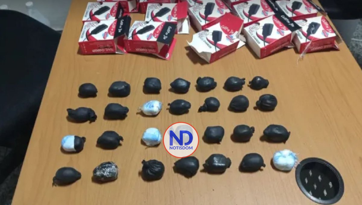 DNCD ocupa droga en AILA que sería llevada a Miami dentro de cargadores de celulares