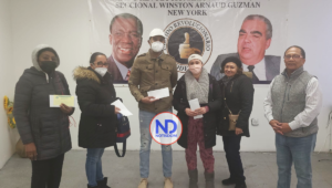PRM NY concluye entrega de apoyo solidario a familias afectadas por incendio de El Bronx