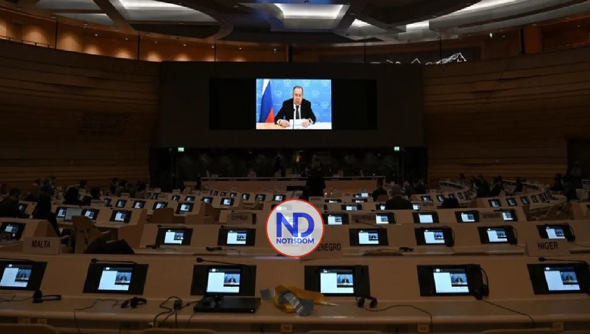 Boicot masivo a discurso canciller ruso en conferencia en Ginebra