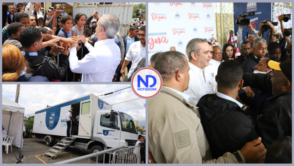 3 FOTOS A NOTISDOM 8 Presidente Abinader afirma con programa «Primero Tú» el Gobierno llega al corazón de los barrios