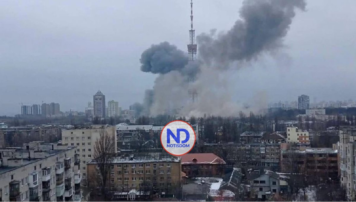 Rusia bombardea una torre de comunicación y deja a Kiev sin TV