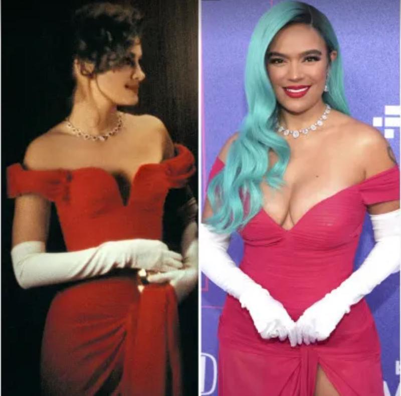KAROL G 9 Karol G impacta con look inspirado en la película Pretty Woman