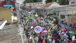 Serranos protestan por construcción de presa Las Placetas en Santiago
