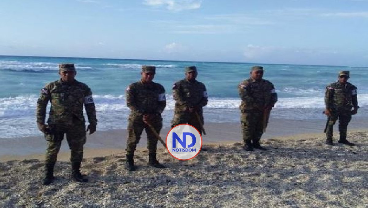 Militarizan playa Los Patos de Barahona por precaución