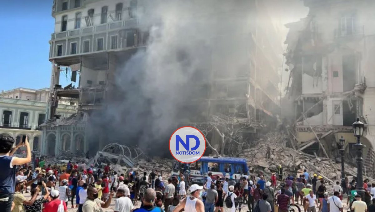 Fuerte explosión en un hotel del centro de La Habana