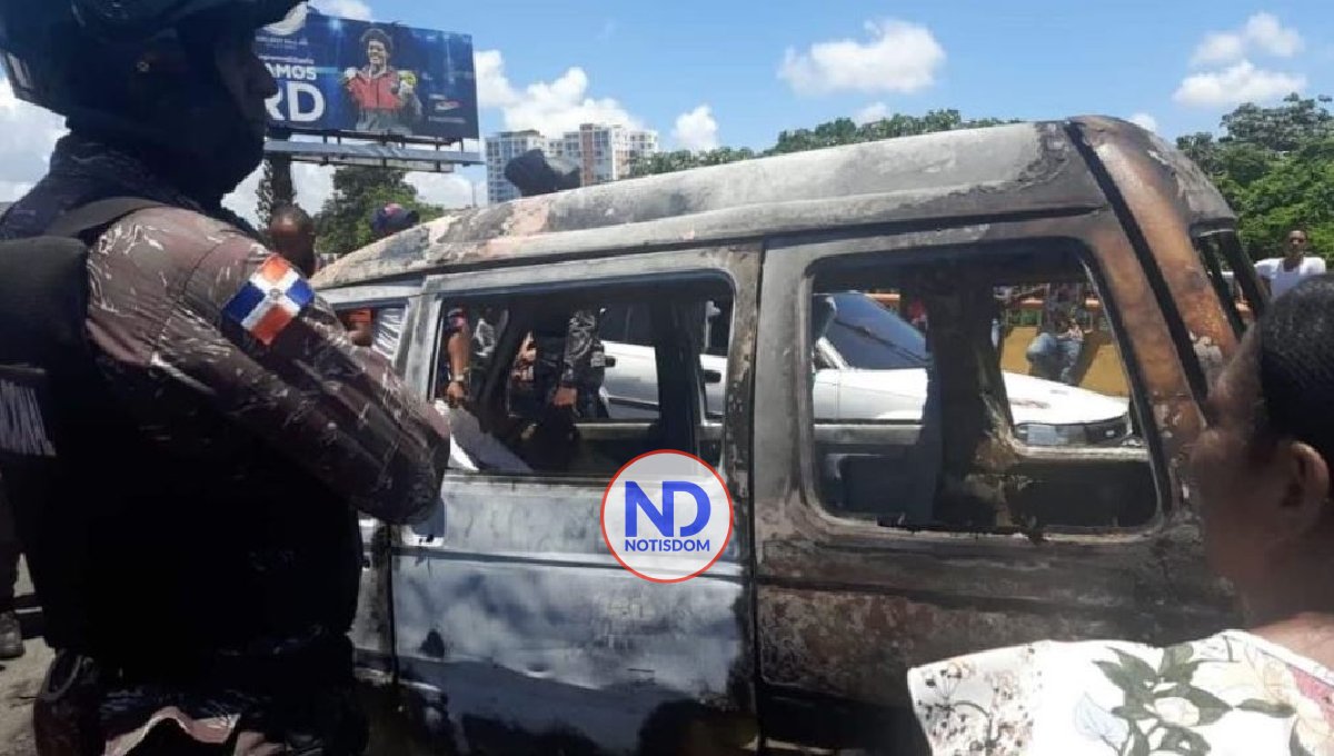 Dos niñas mueren al incendiarse ayer el vehículo en el que viajaban