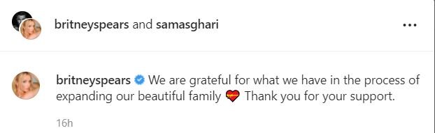 Britney Spears pierde embarazo de su “bebé milagroso” 4 INSTAGRAM BRITNEY 1 Britney Spears pierde embarazo de su “bebé milagroso”