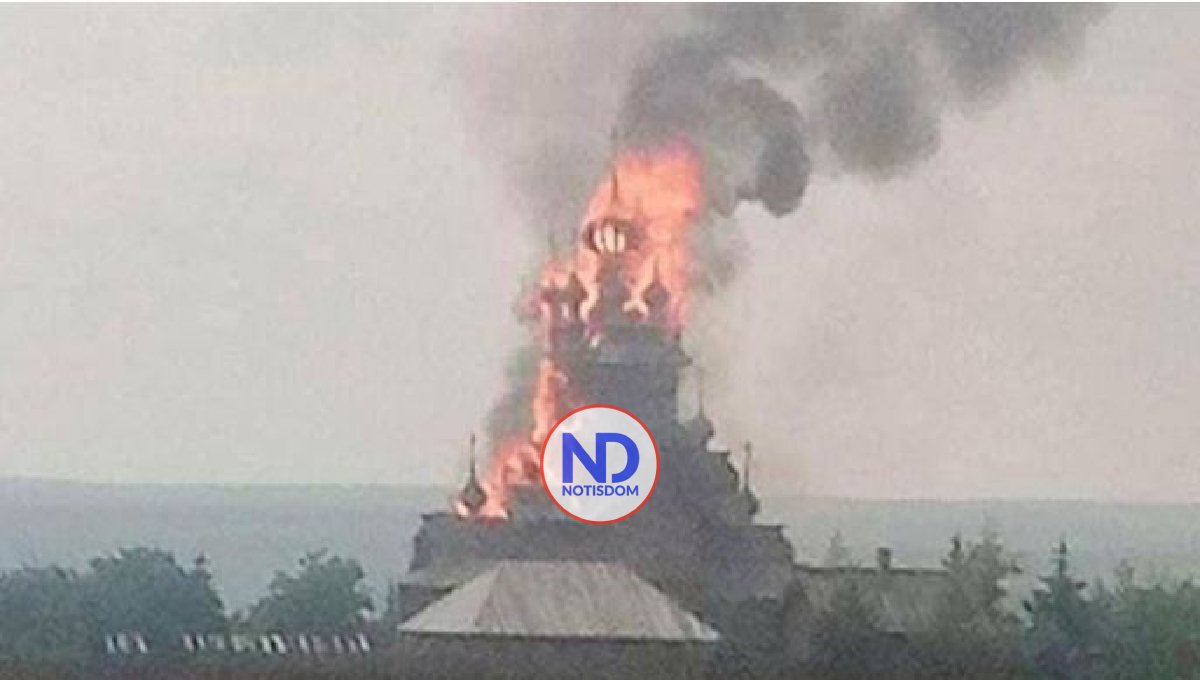 Rusia denuncia que nacionalistas ucranianos incendiaron iglesia