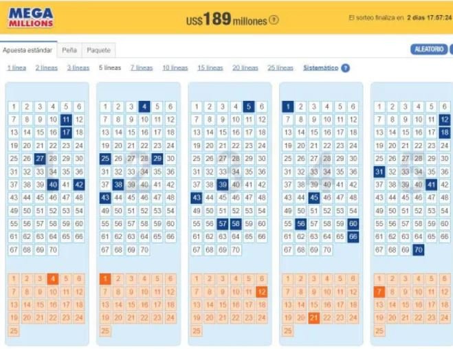 MEGA ¡Gana el Mega Millions de 189 millones de dólares este viernes!