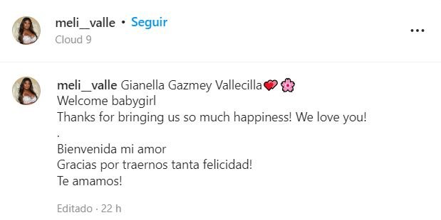 MUJER 22 Nace supuesta hija de Anuel AA con Melissa Vallecilla