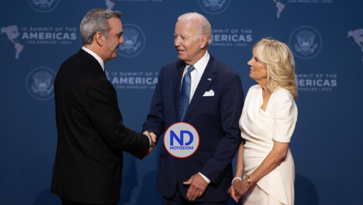 Presidentes Luis Abinader y Joe Biden intercambian saludo en inauguración Cumbre de las Américas 2 Presidentes Luis Abinader y Joe Biden intercambian saludo en inauguración Cumbre de las Américas