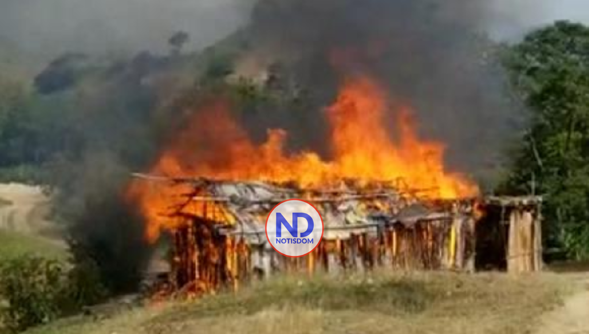 En Bahoruco, tres hermanos militares matan nacional haitiano e incendian 8 viviendas