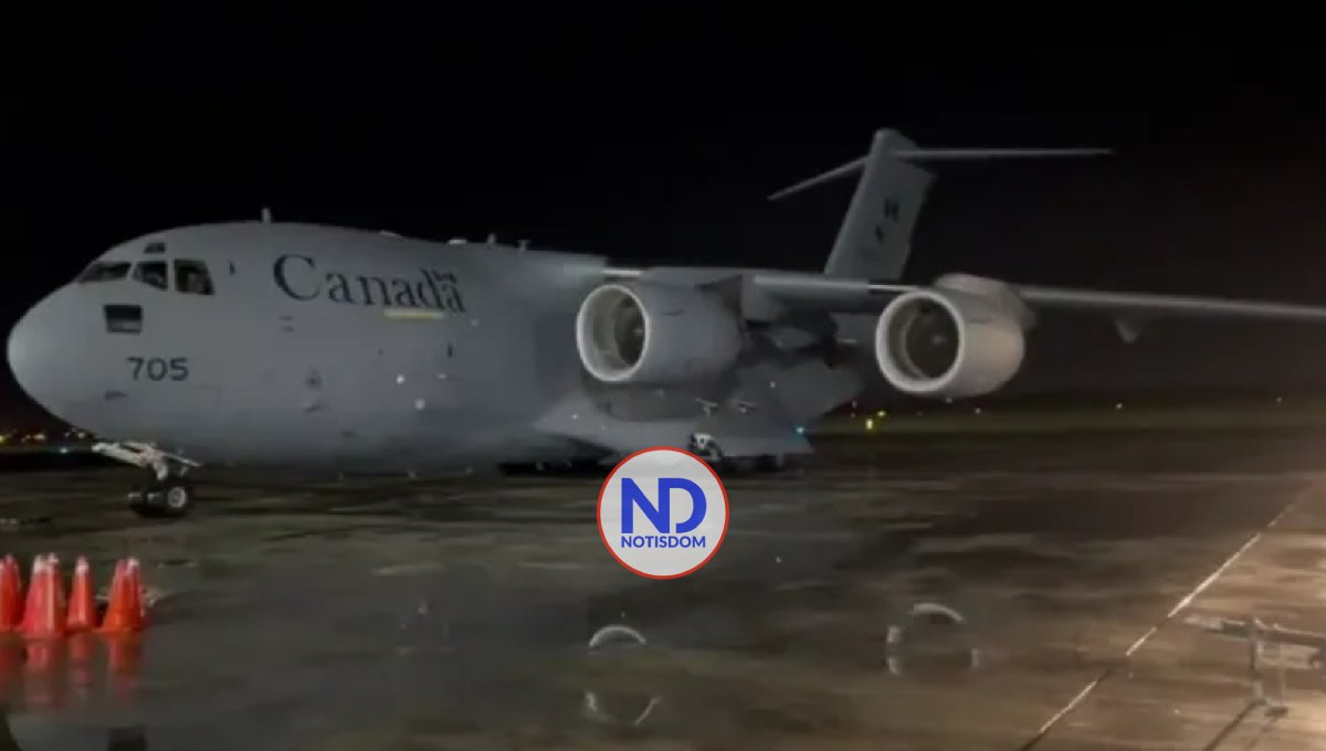 Aterriza avión canadiense con equipo para rescatar mineros atrapados en Maimón