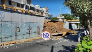 MOPC toma medidas para restaurar zona de derrumbe en Santiago