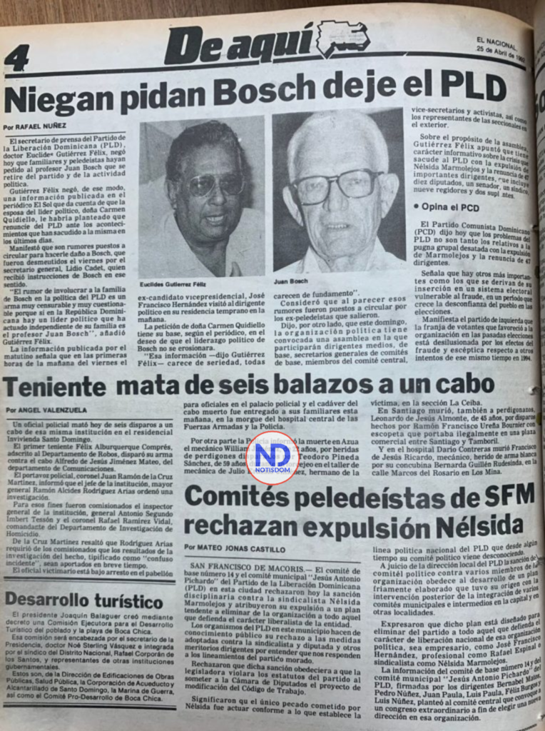 Mata de 6 balazos SANGUINARIO! Félix Alburquerque Comprés había matado un cabo de seis disparos en 1992