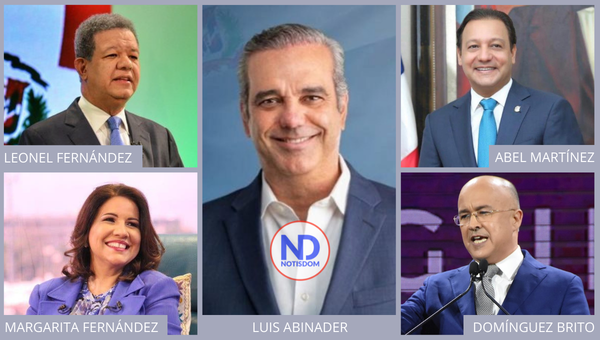 Barómetro revelará este lunes posicionamiento de Abinader, Leonel, Abel, Margarita y Brito