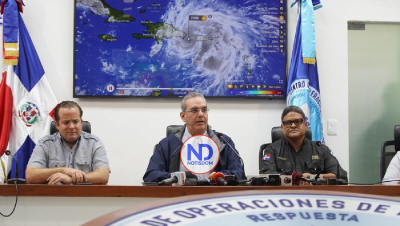 Abinader y organismos socorro evaluarán esta tarde daños Fiona