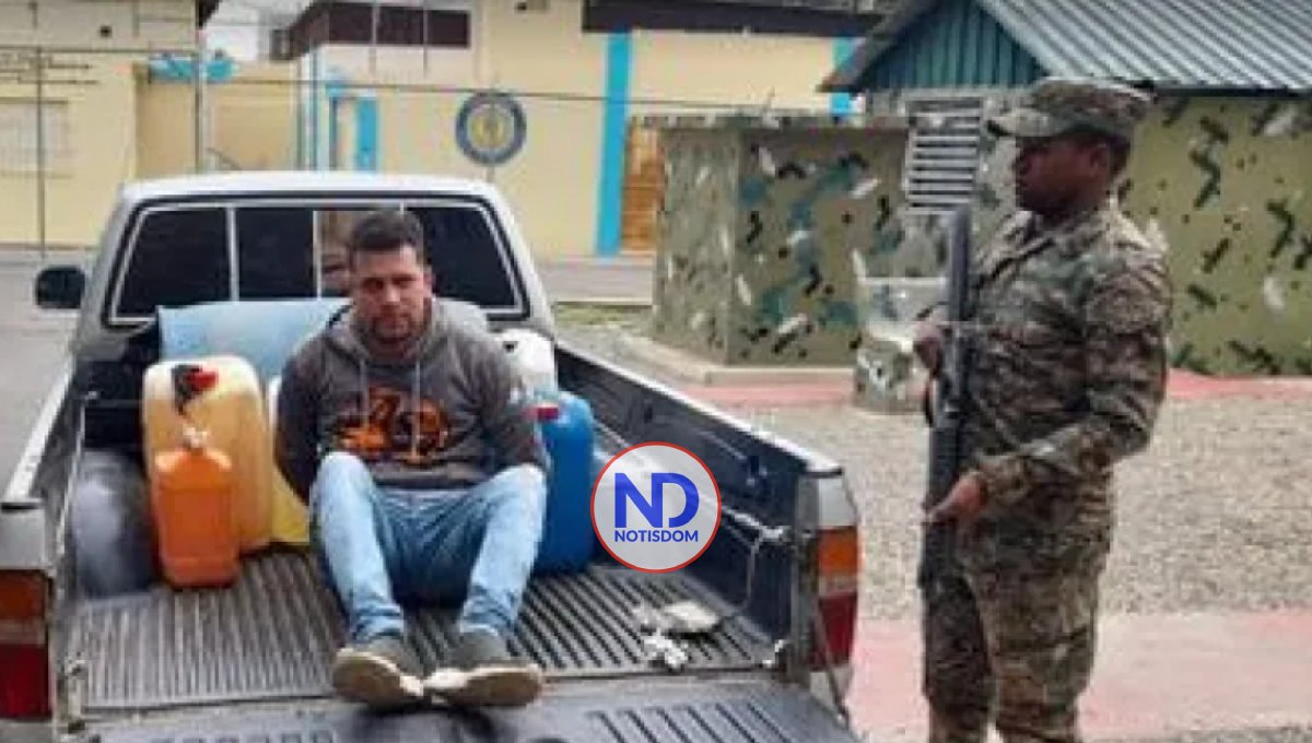 Autoridades apresan hombre con 90 galones de gasolina en Dajabón