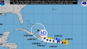 La tormenta tropical Fiona mantiene su paso hacia Puerto Rico