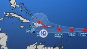 Emiten alerta para 19 provincias por avance de la tormenta Fiona