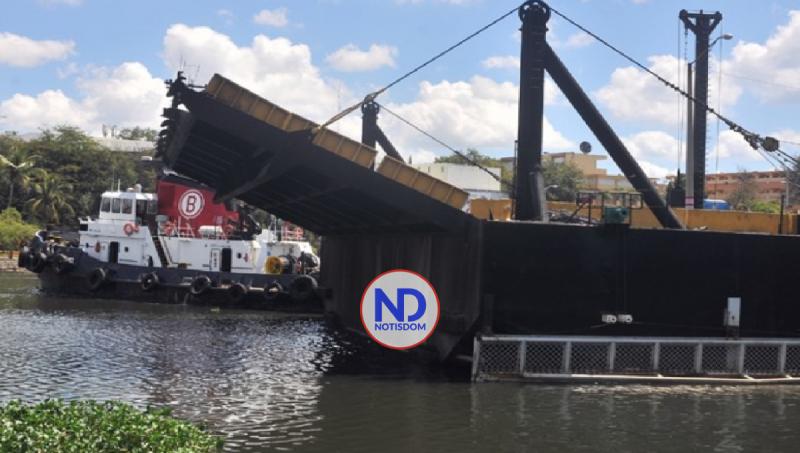 Puente flotante de Sto. Domingo estará cerrado hasta este martes