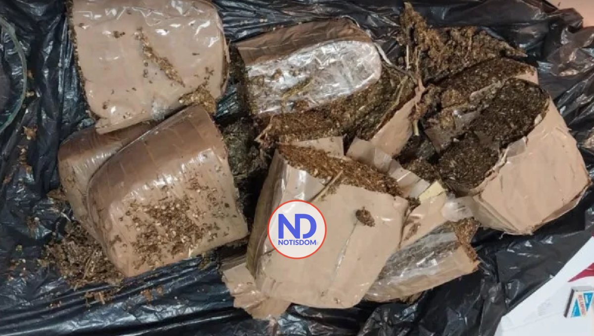 Apresan mujer y ocupan tanque de gas relleno de marihuana en Dajabón