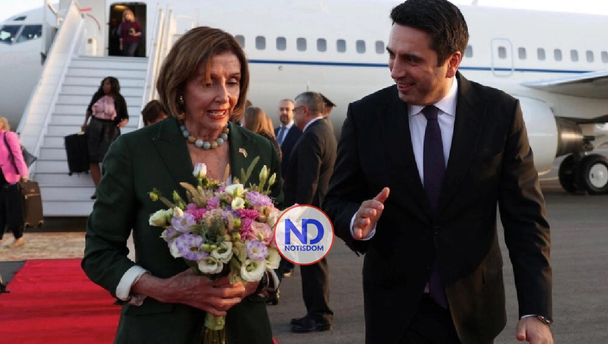 Pelosi llegó en medio de tensión militar con Azerbaiyán