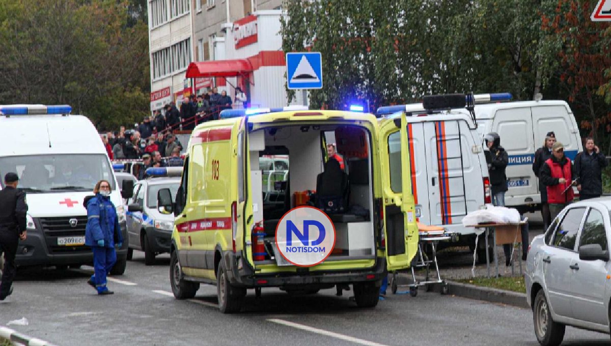 Hombre armado entra a escuela y asesina a 13 personas