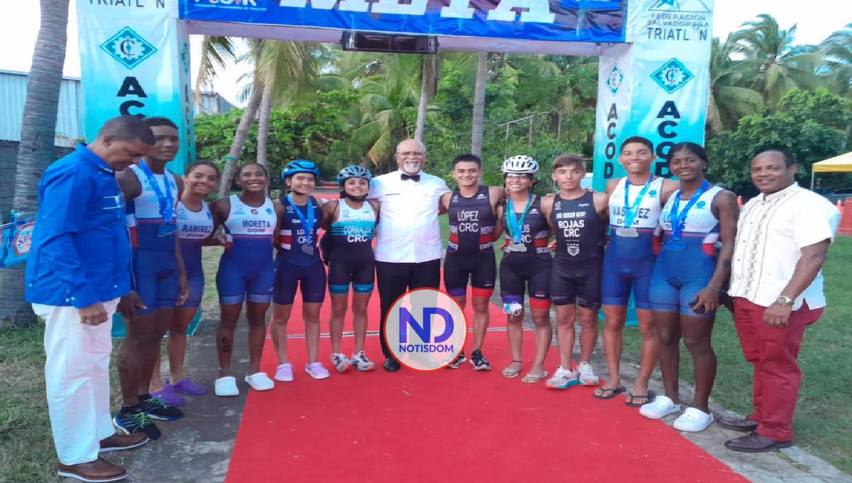Selección dominicana se destaca en la Copa Regional de Triatlón