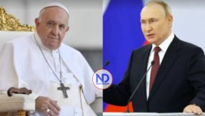El papa pide a Putin parar la guerra y alerta del riesgo nuclear
