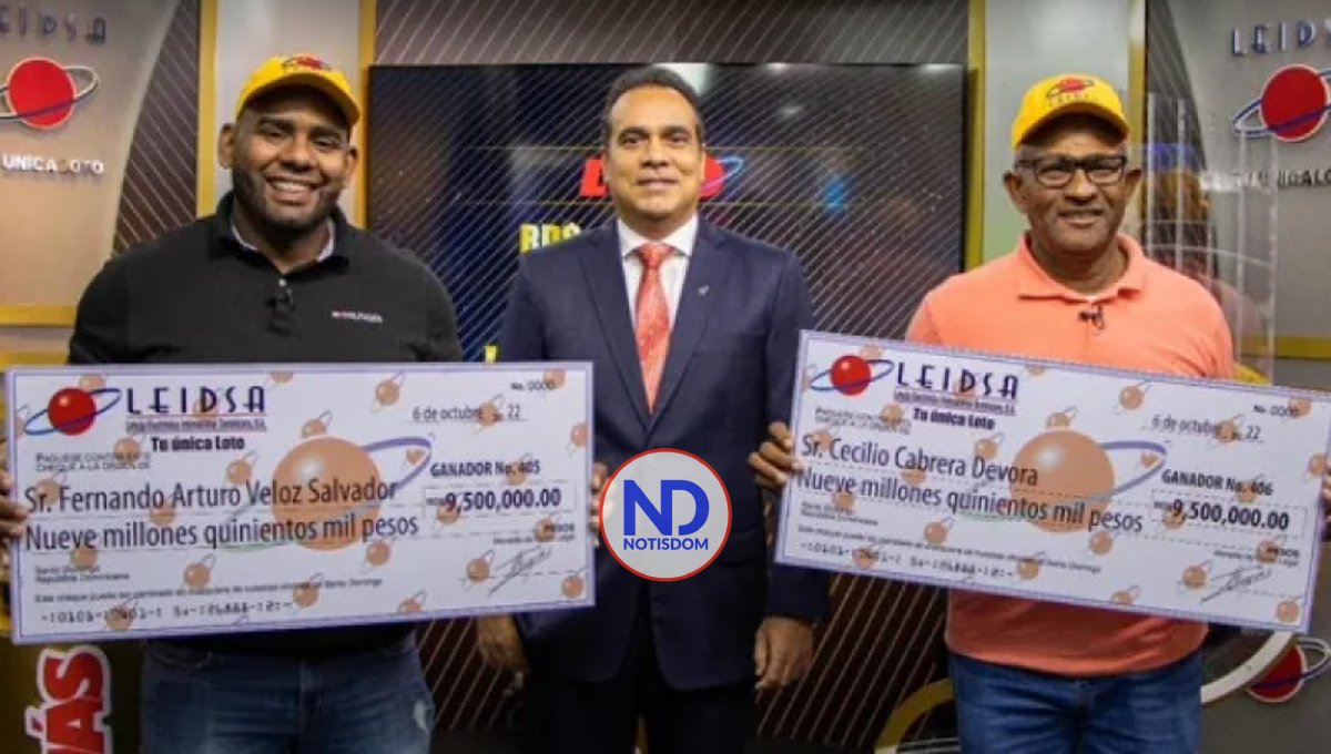Leidsa reparte RD$19 millones a dos nuevos ganadores