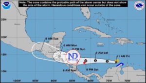 Centroamérica y Colombia bajo aviso de tormenta tropical Julia